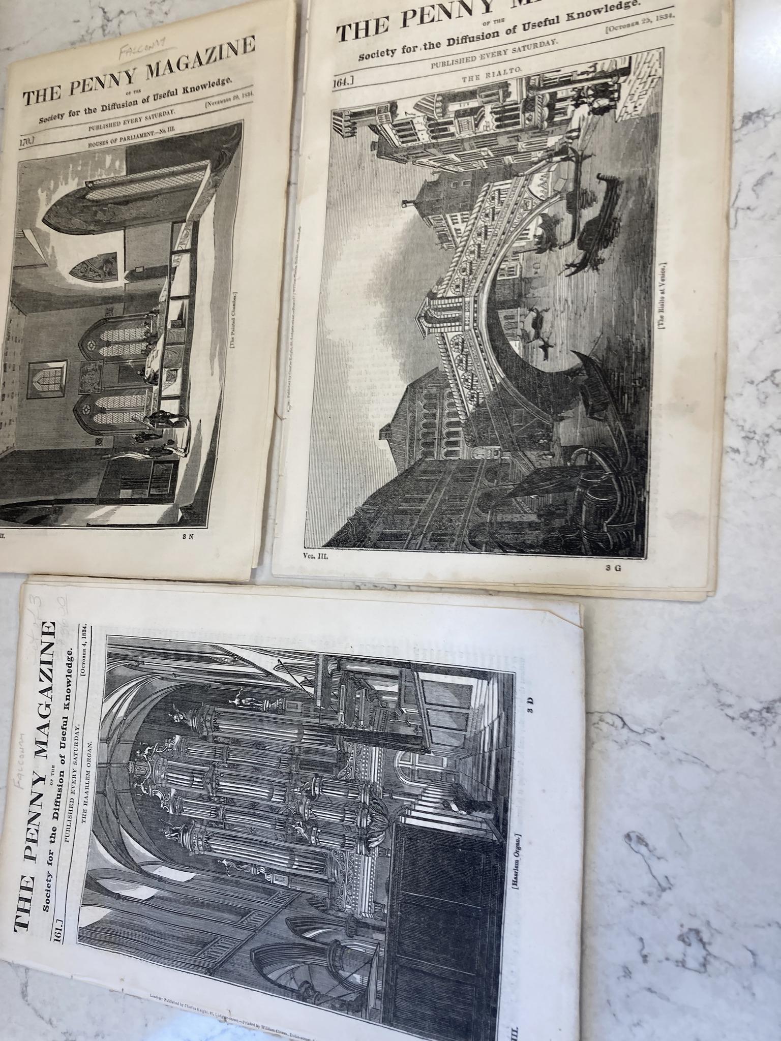 THE PENNY MAGAZINE Published 1834.